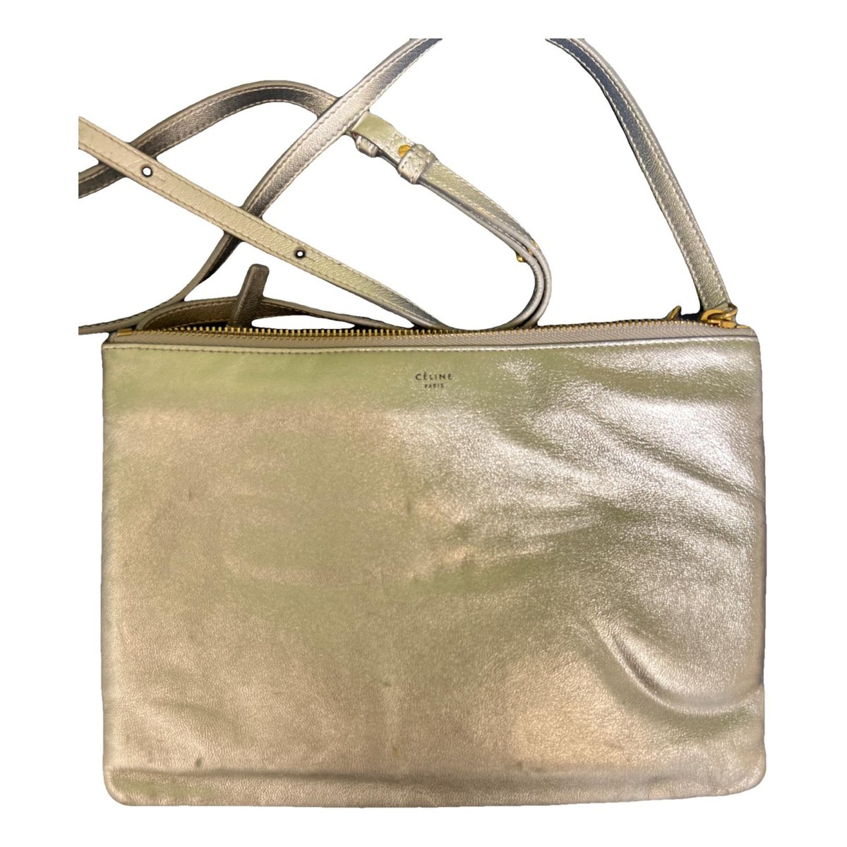 Trio leather crossbody bag