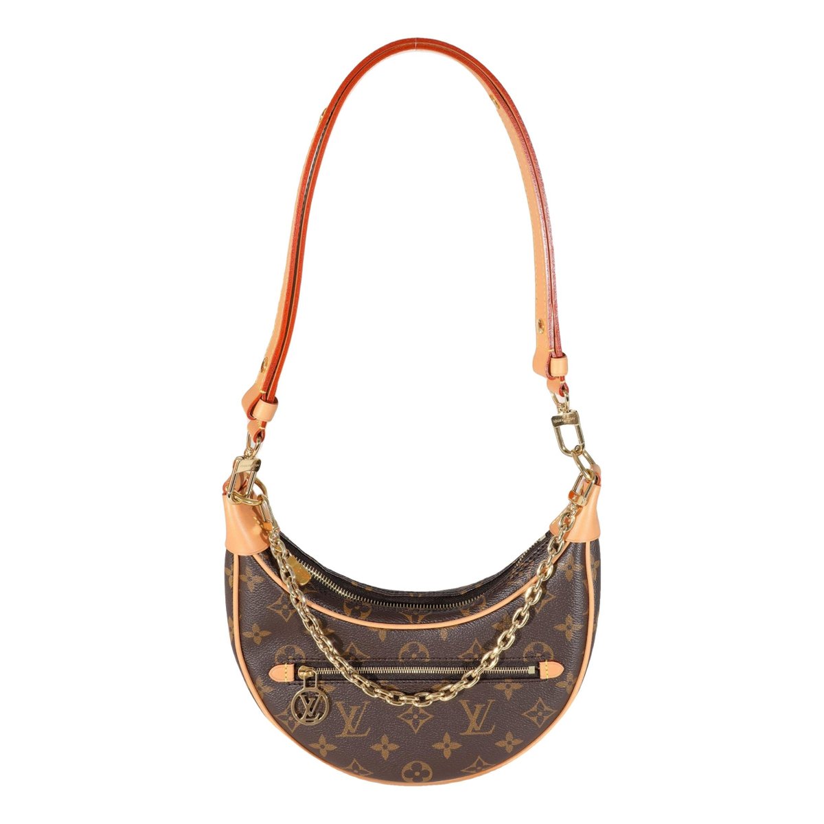 Loop leather handbag