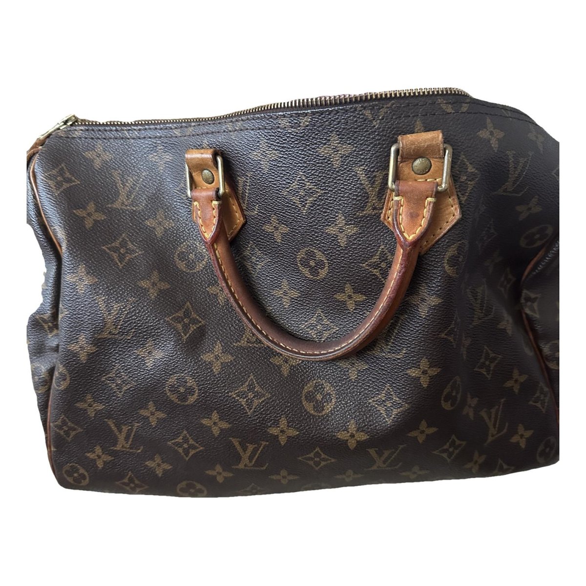 Speedy leather handbag