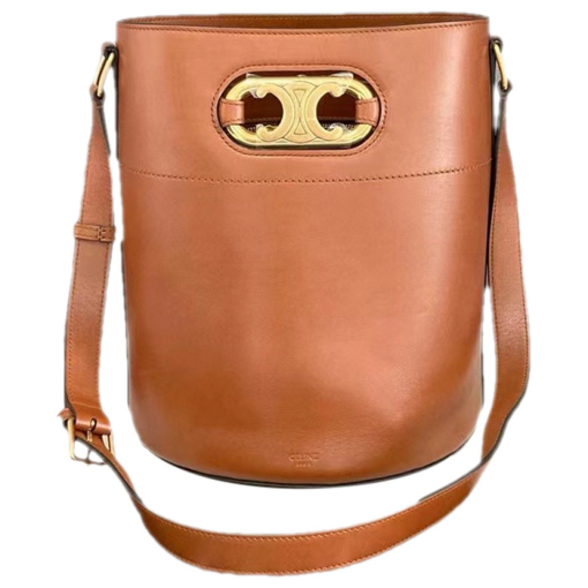 Triomphe Maillon Chain leather handbag