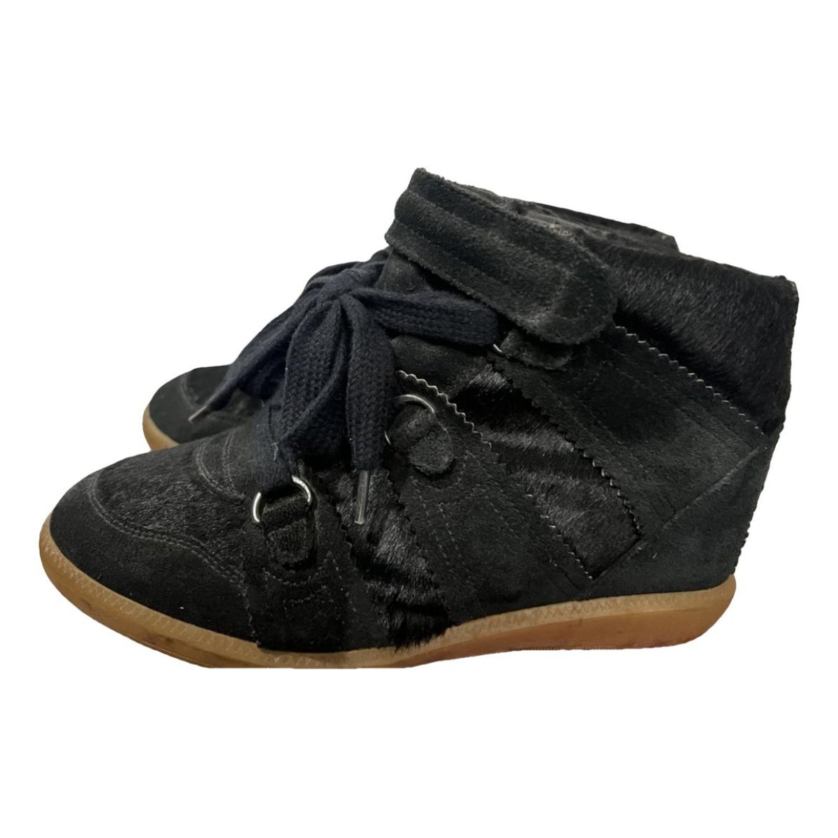 Bobby pony-style calfskin trainers