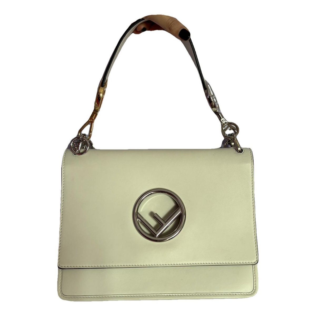 Kan I Logo leather handbag