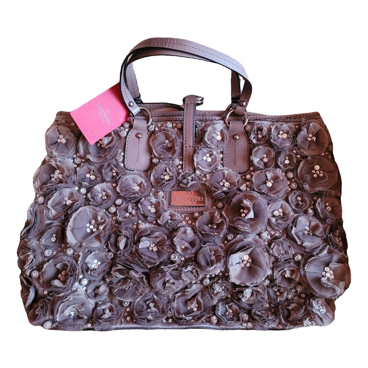Demilune silk handbag