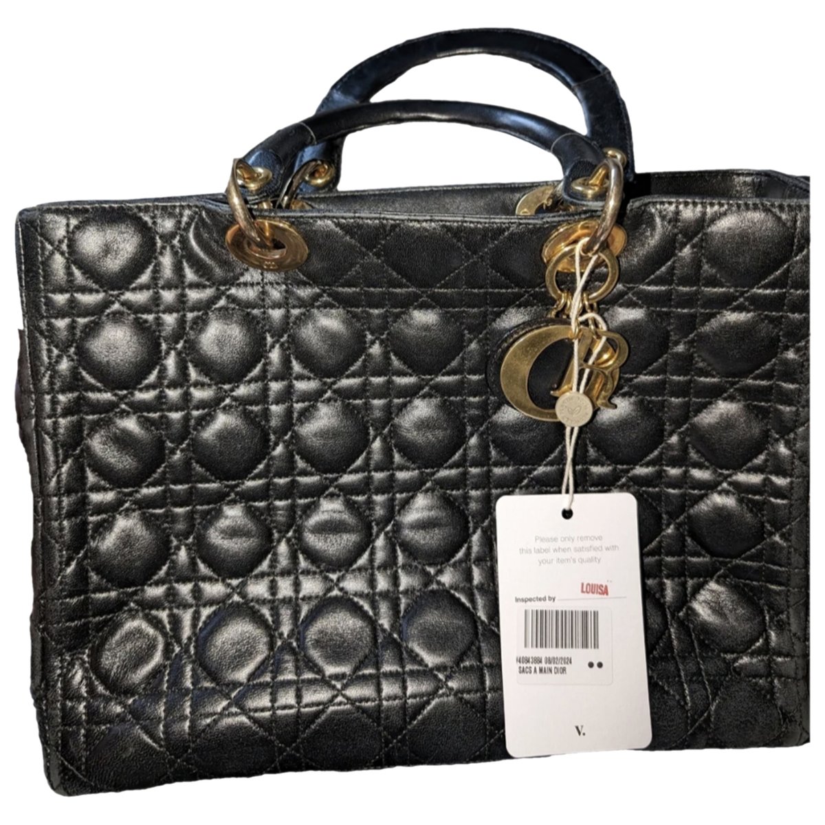 Lady Dior leather handbag