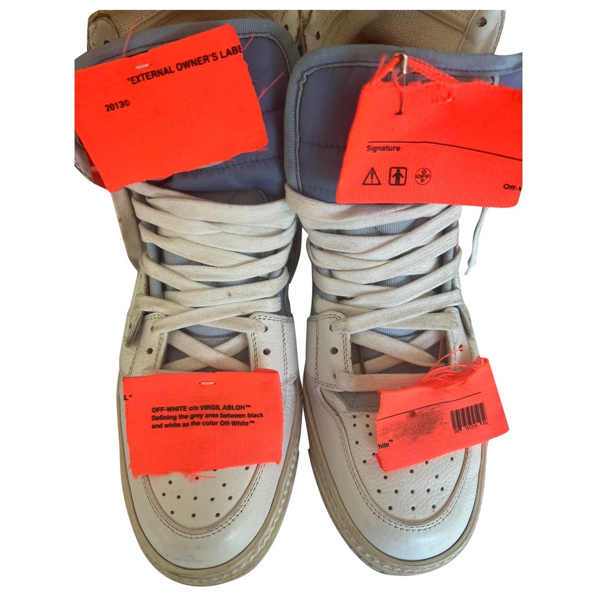 Off-Court leather trainers