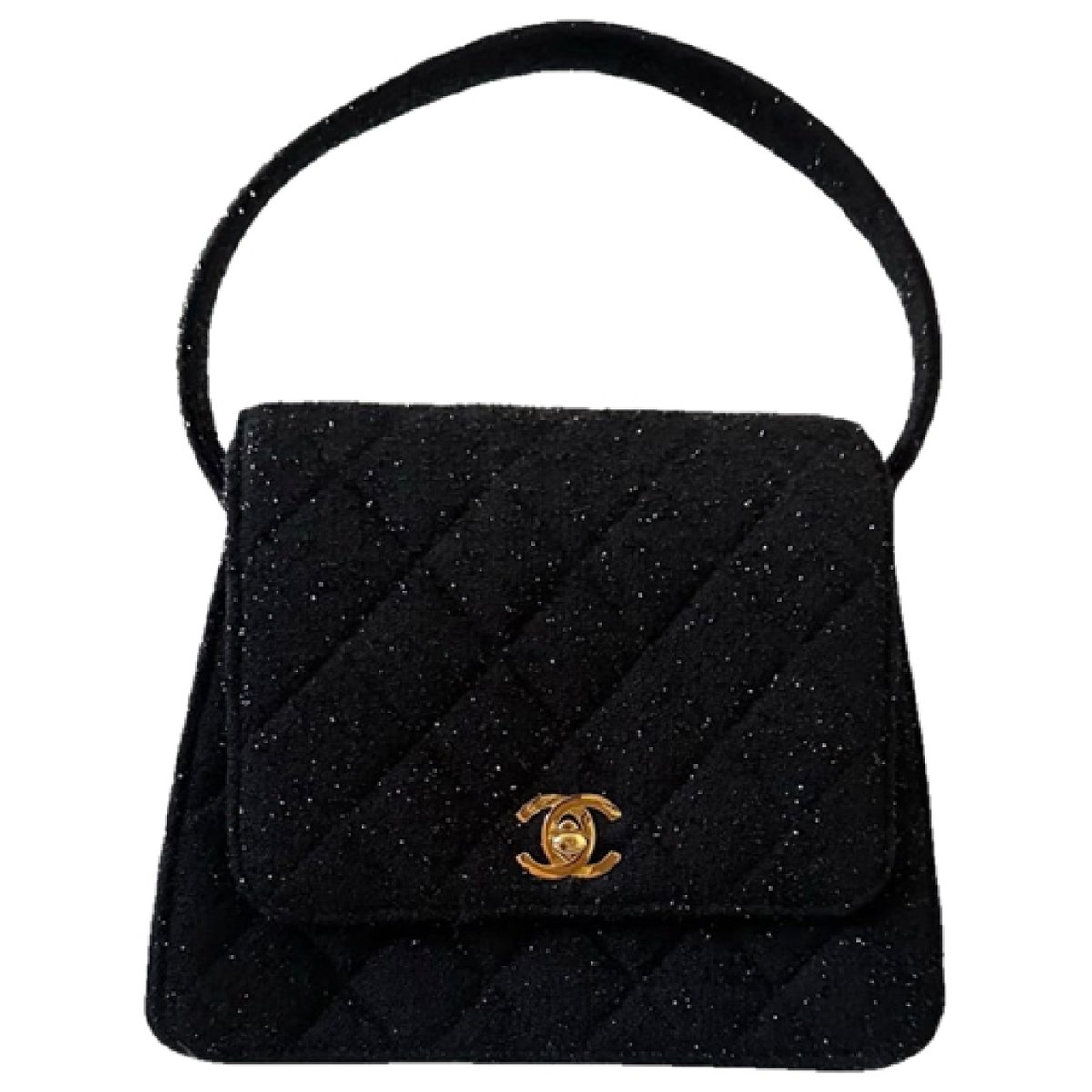 Coco Handle wool handbag