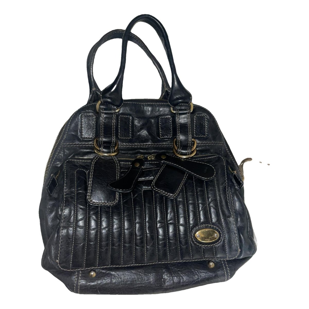 Bay leather handbag