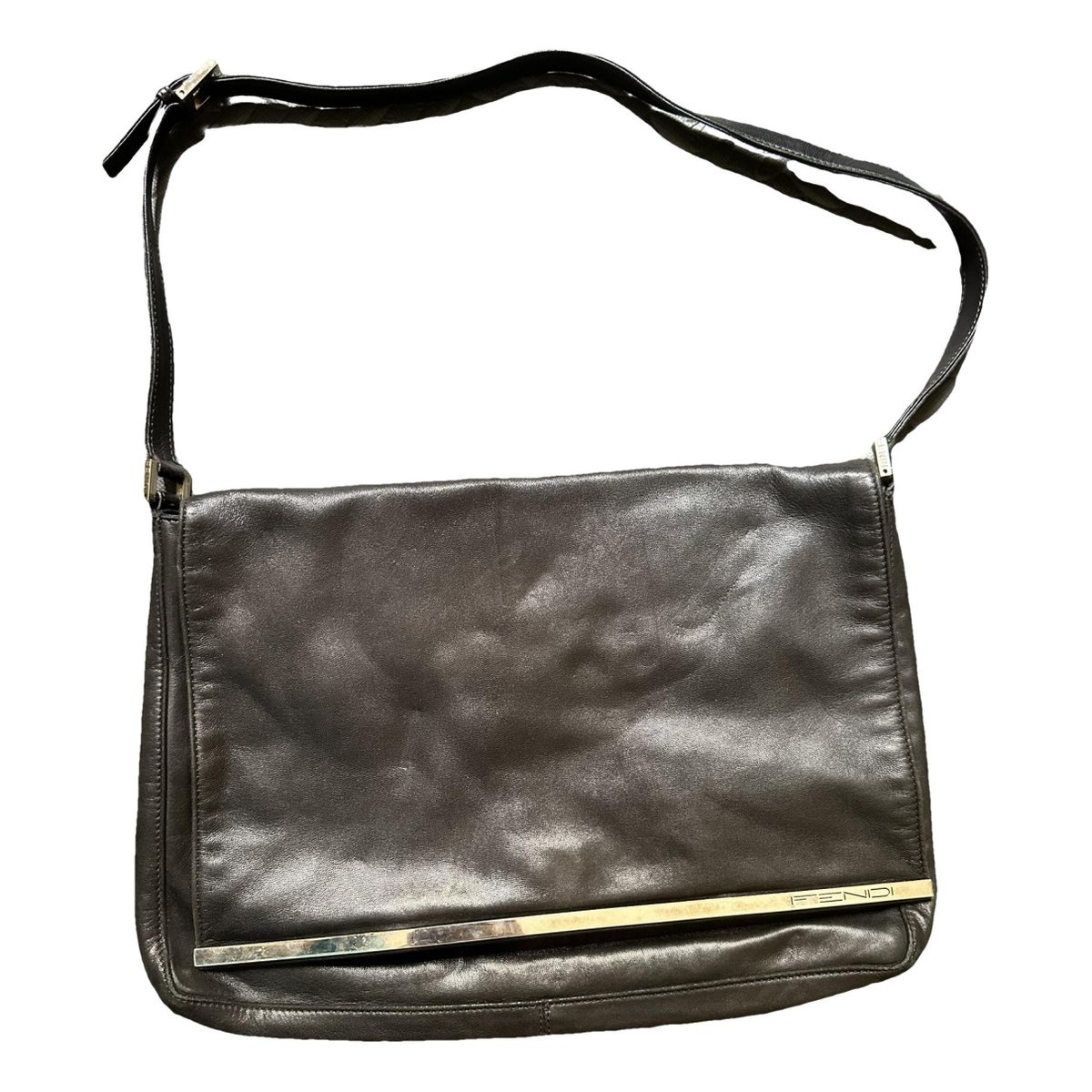 Flip leather handbag