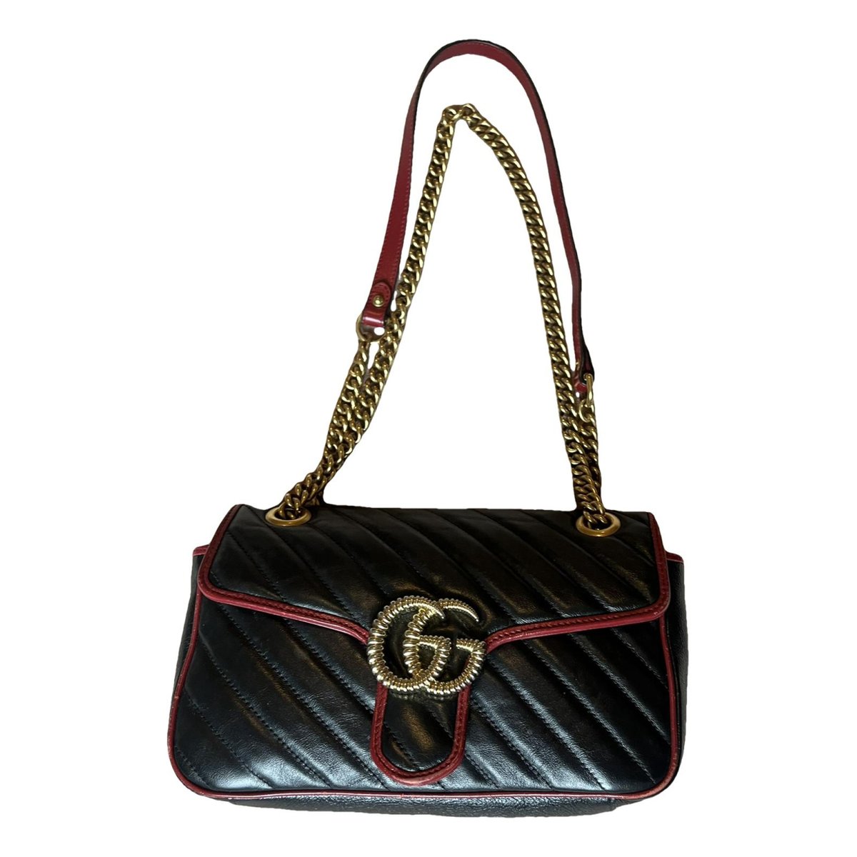 GG Marmont Flap leather crossbody bag