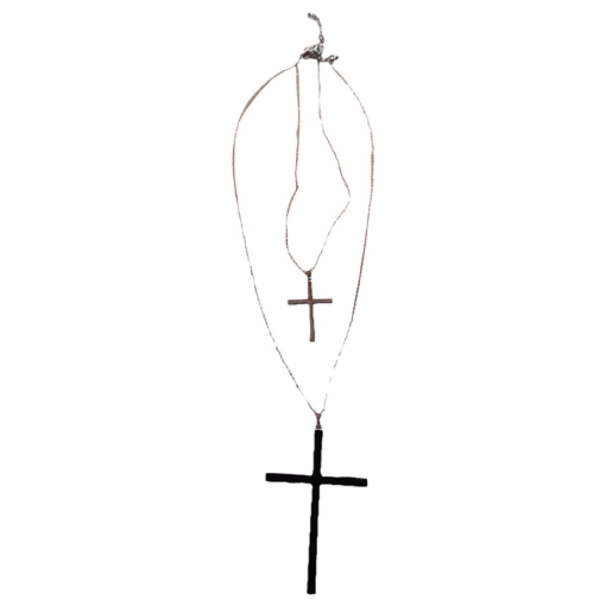 Croix long necklace