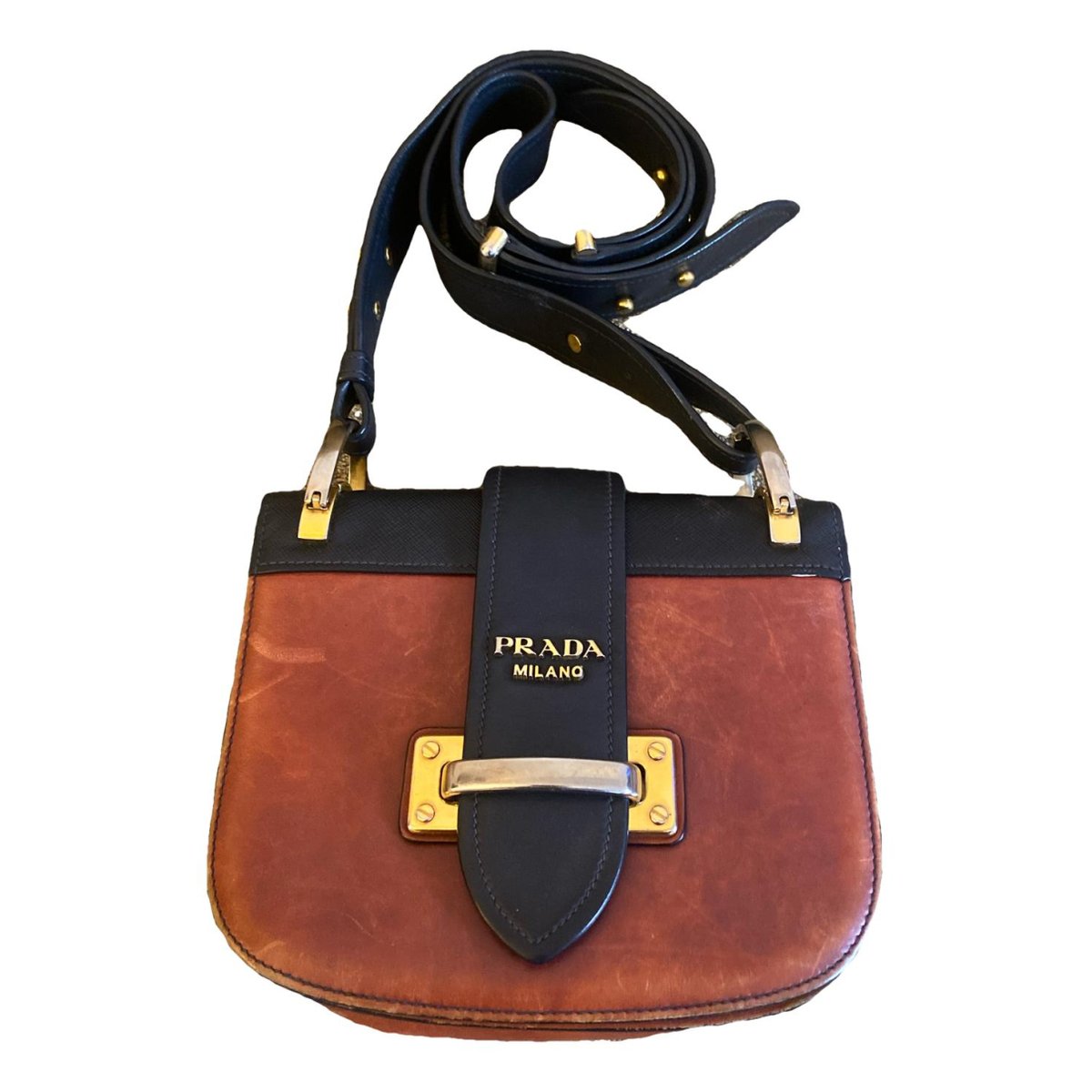 Cahier leather handbag