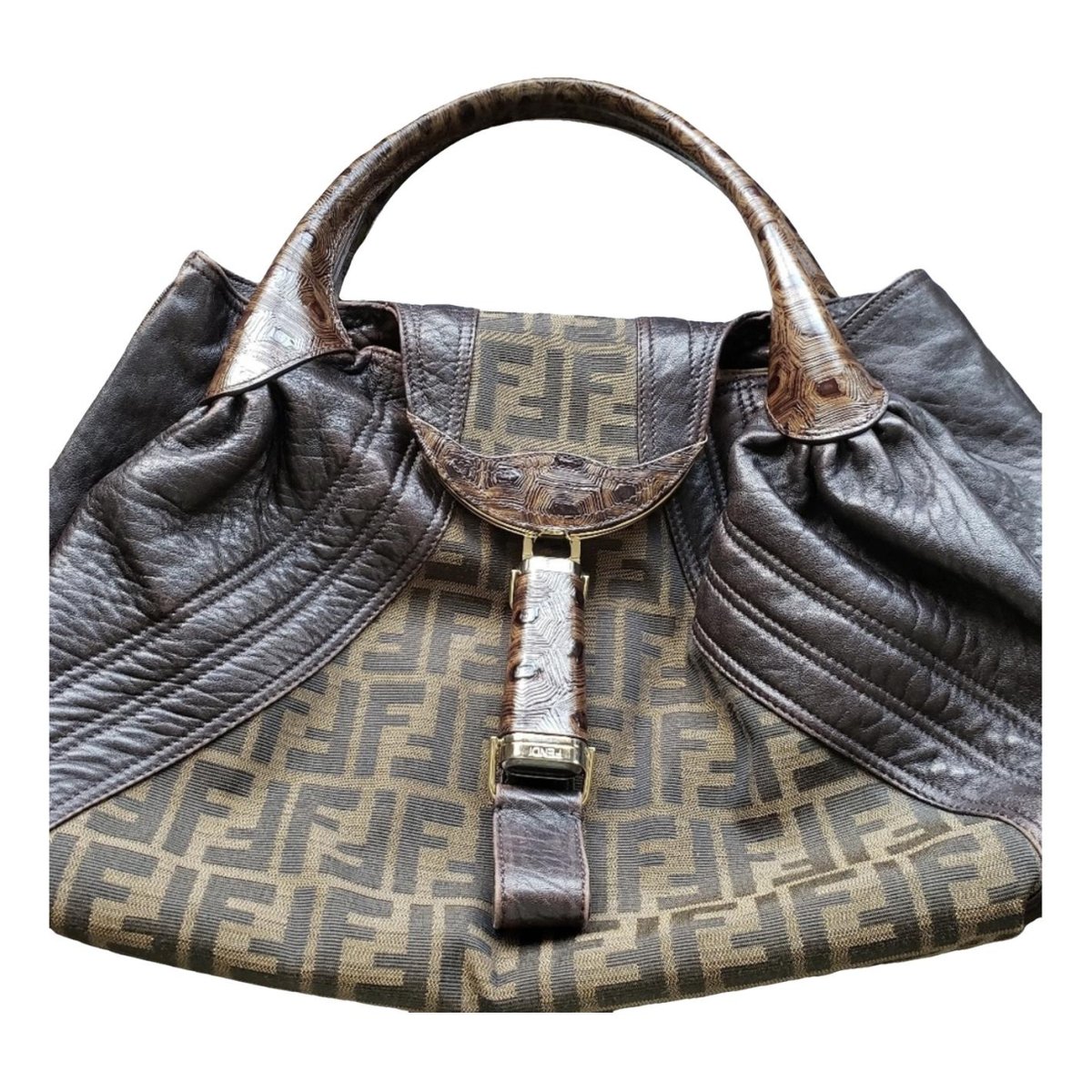 Spy leather handbag