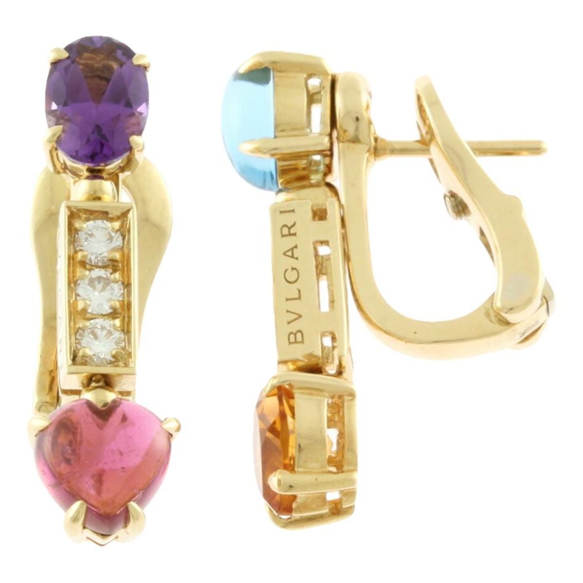 Allegra yellow gold earrings