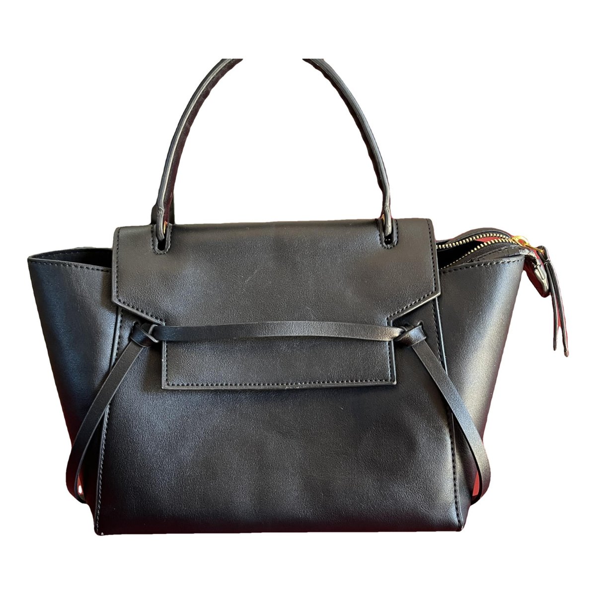 Belt leather handbag