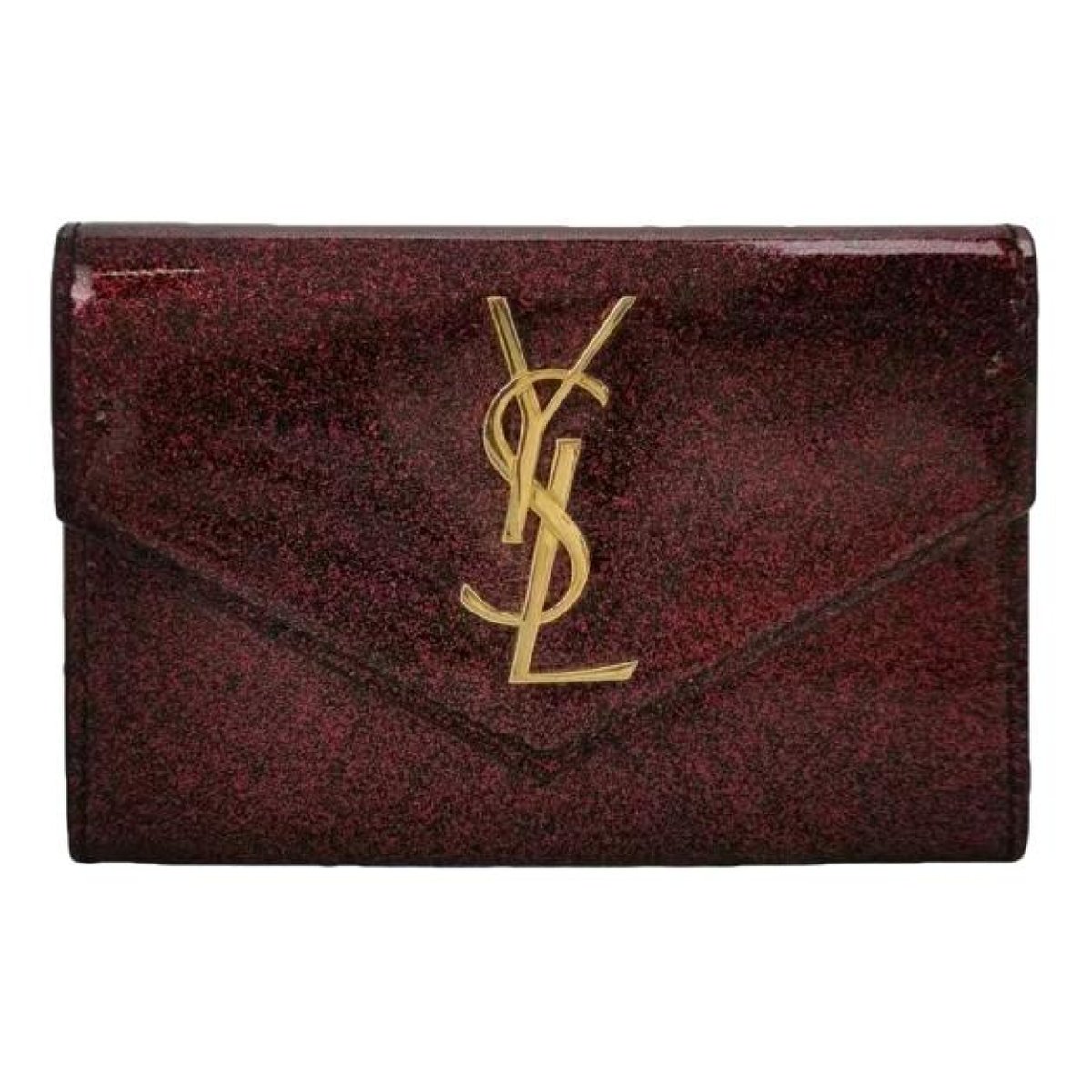 Portefeuille enveloppe patent leather handbag