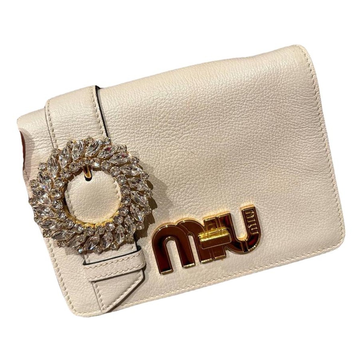 My Miu leather crossbody bag