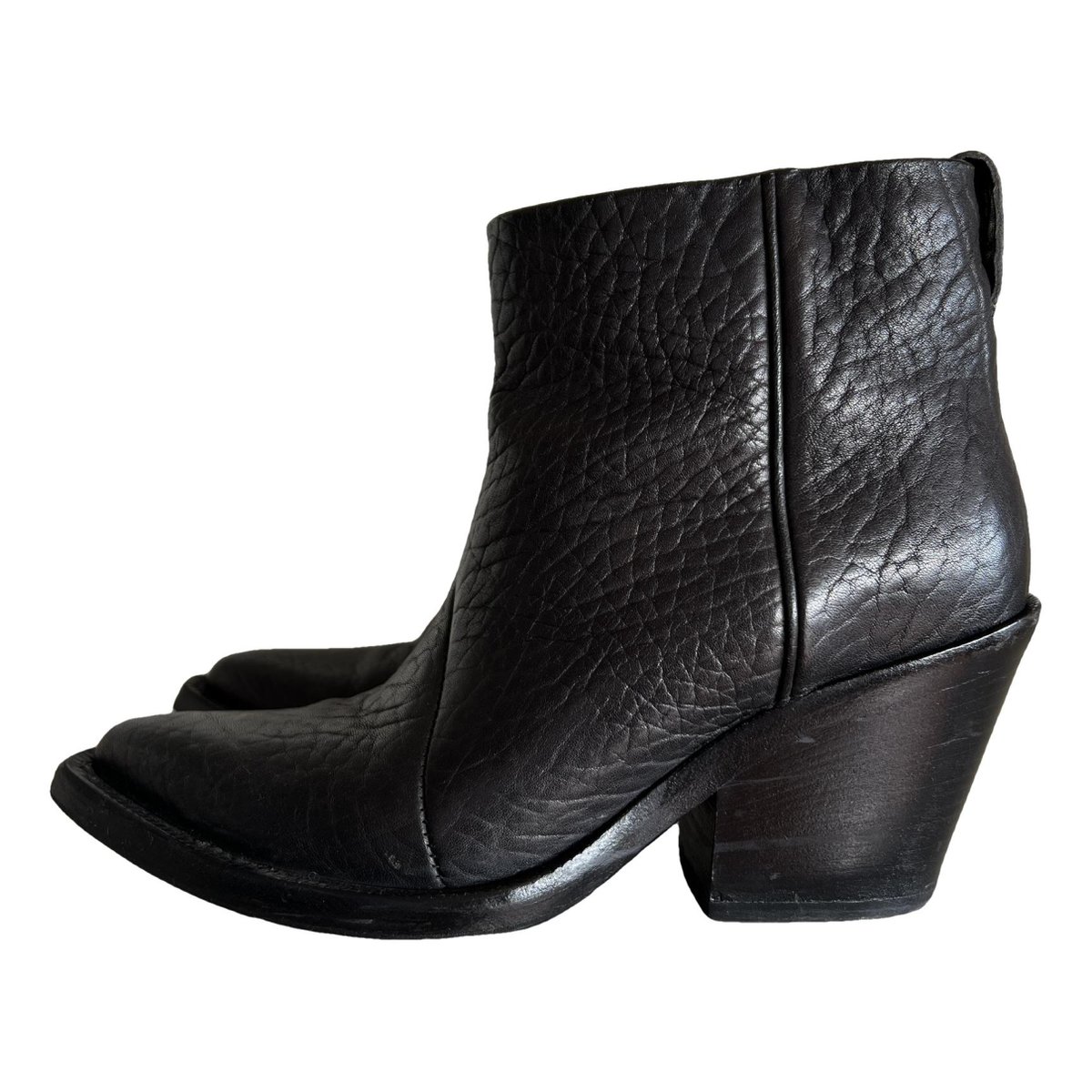 Donna leather cowboy boots