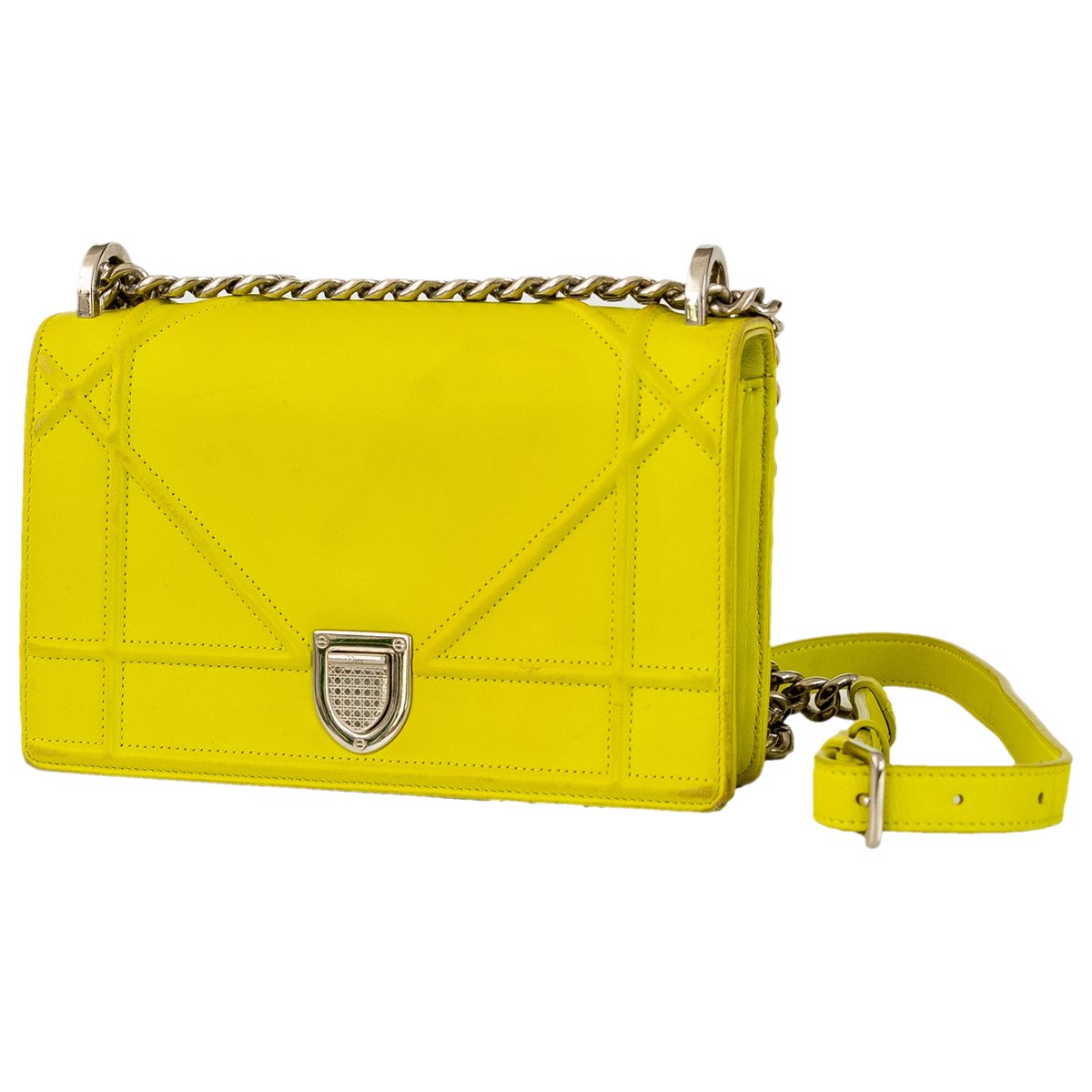 Diorama patent leather handbag