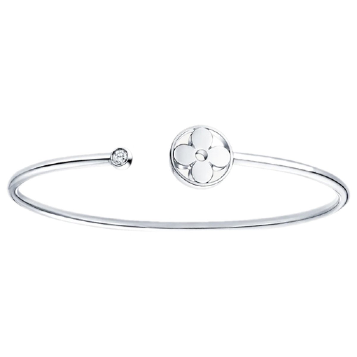 Blossom white gold bracelet