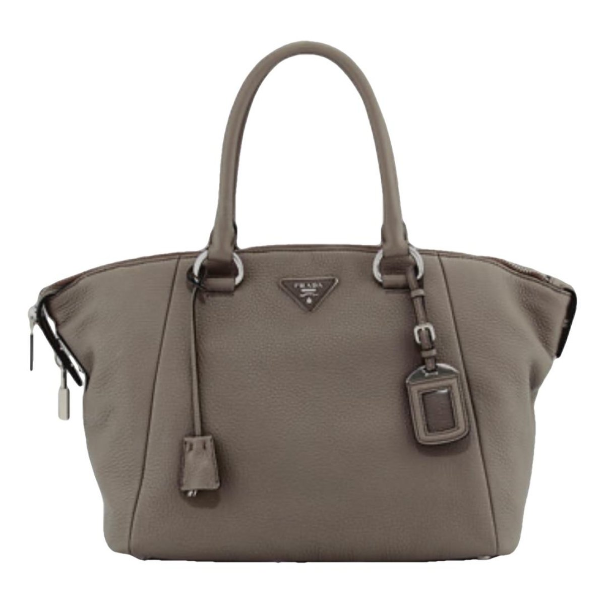 Monochrome leather handbag