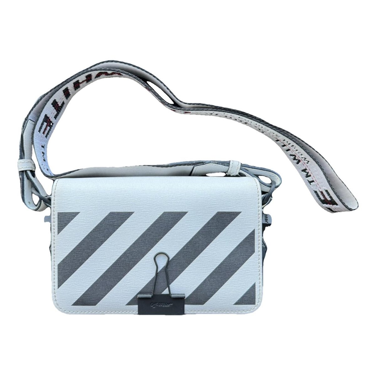 Binder leather crossbody bag