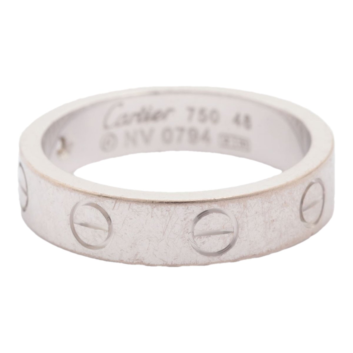 Love white gold ring
