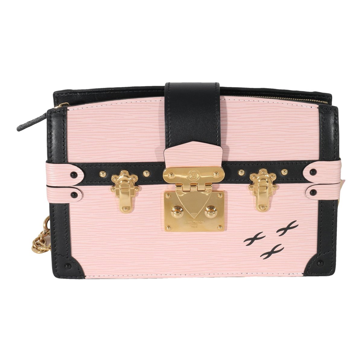 Pochette Trunk leather handbag