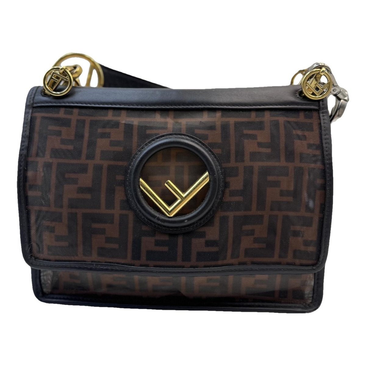 Kan I Logo leather handbag