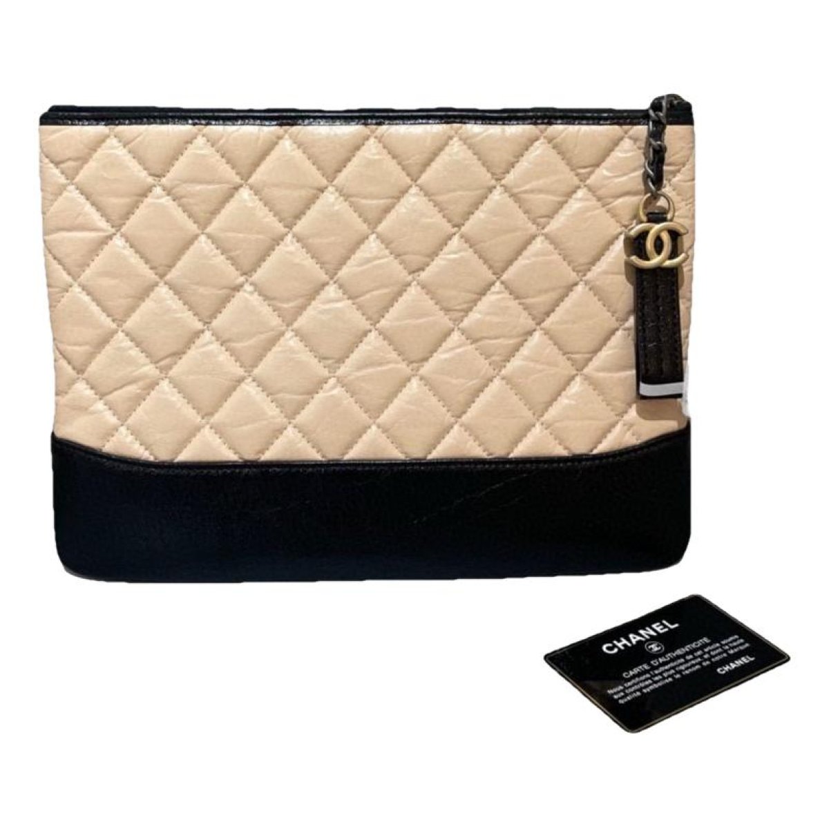 Gabrielle leather clutch bag