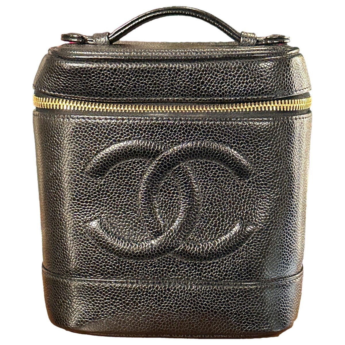 Vanity leather handbag