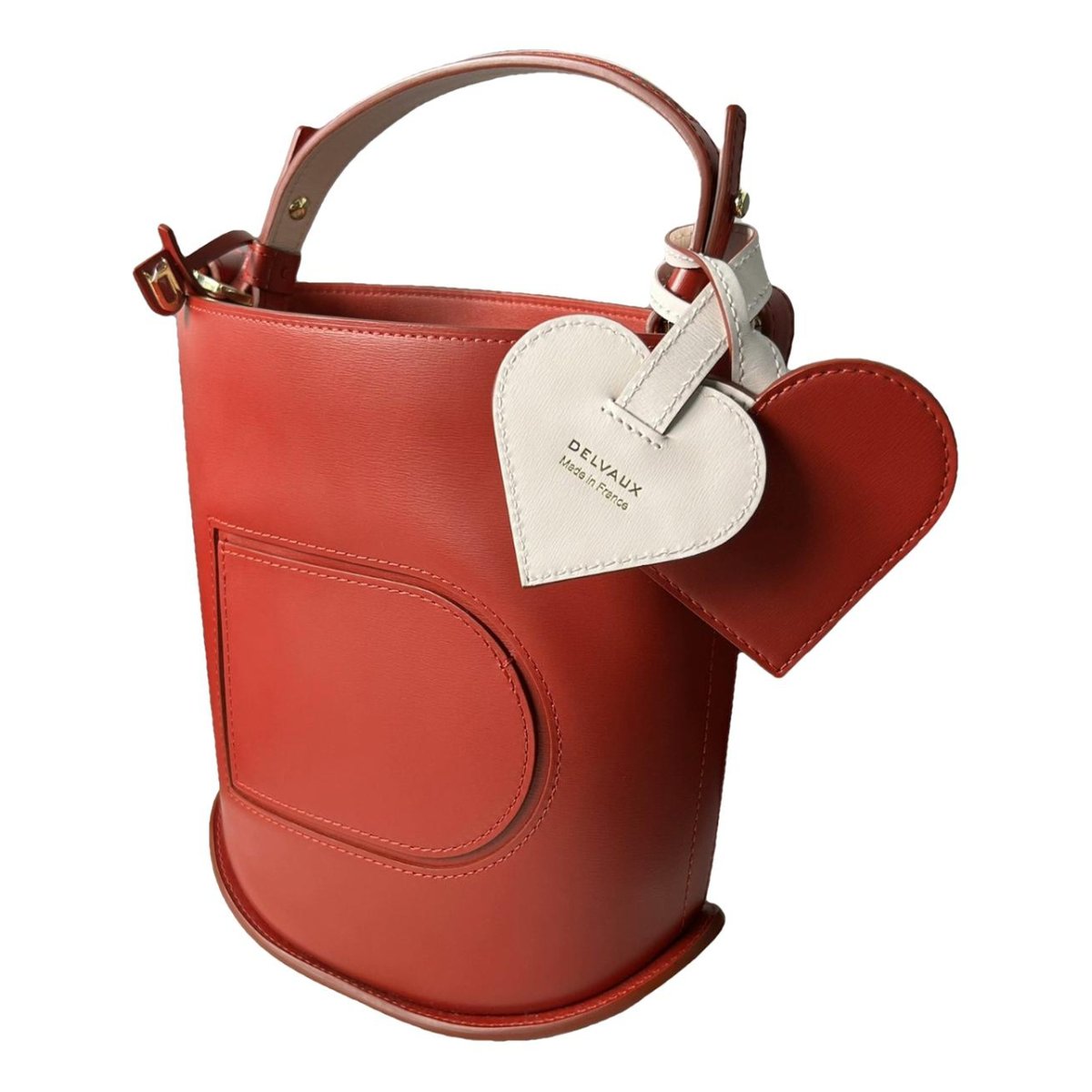 Pin leather handbag