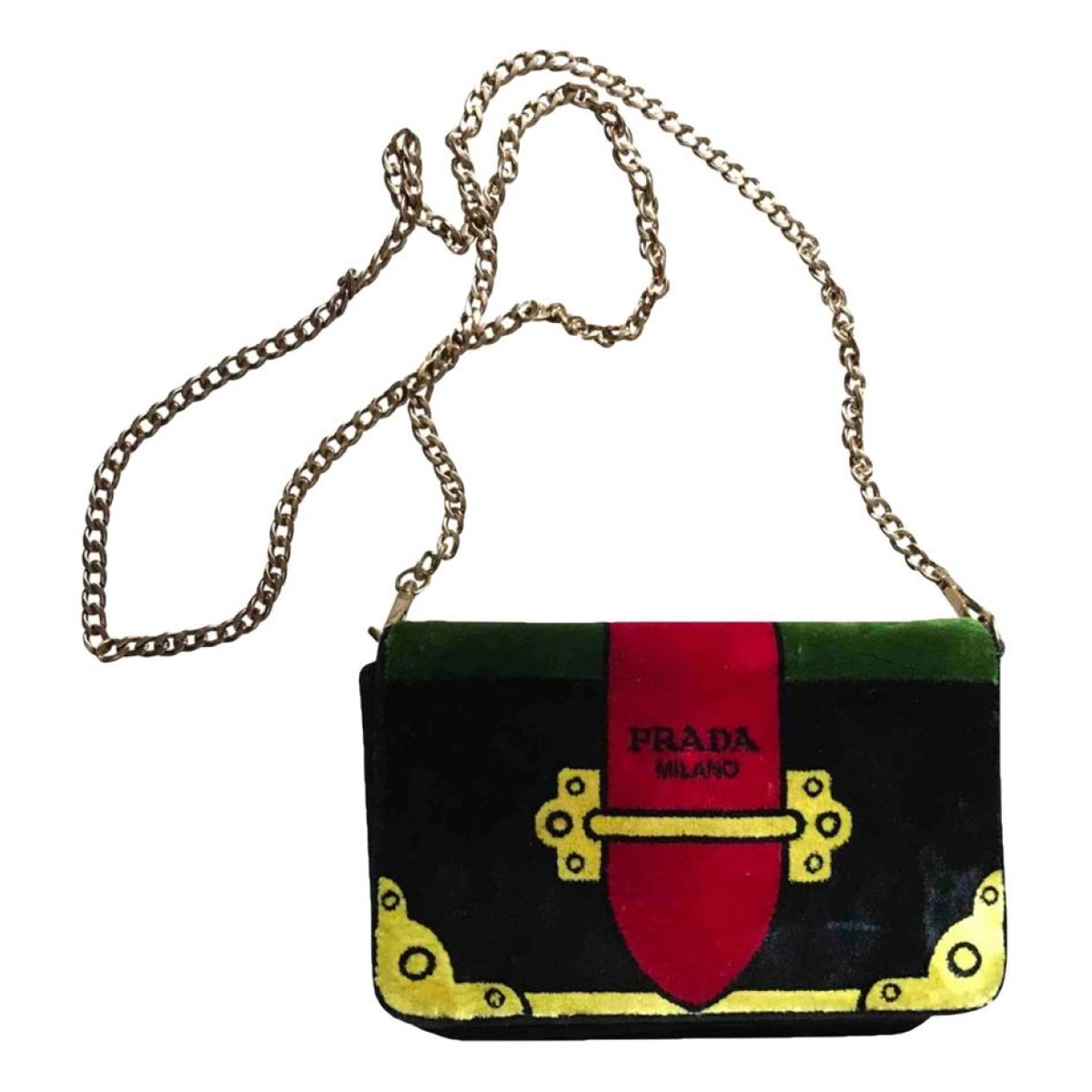 Cahier velvet crossbody bag