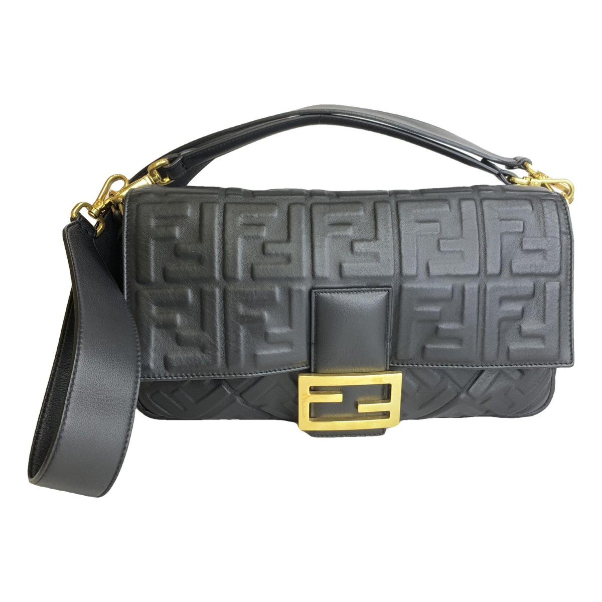 Baguette leather handbag