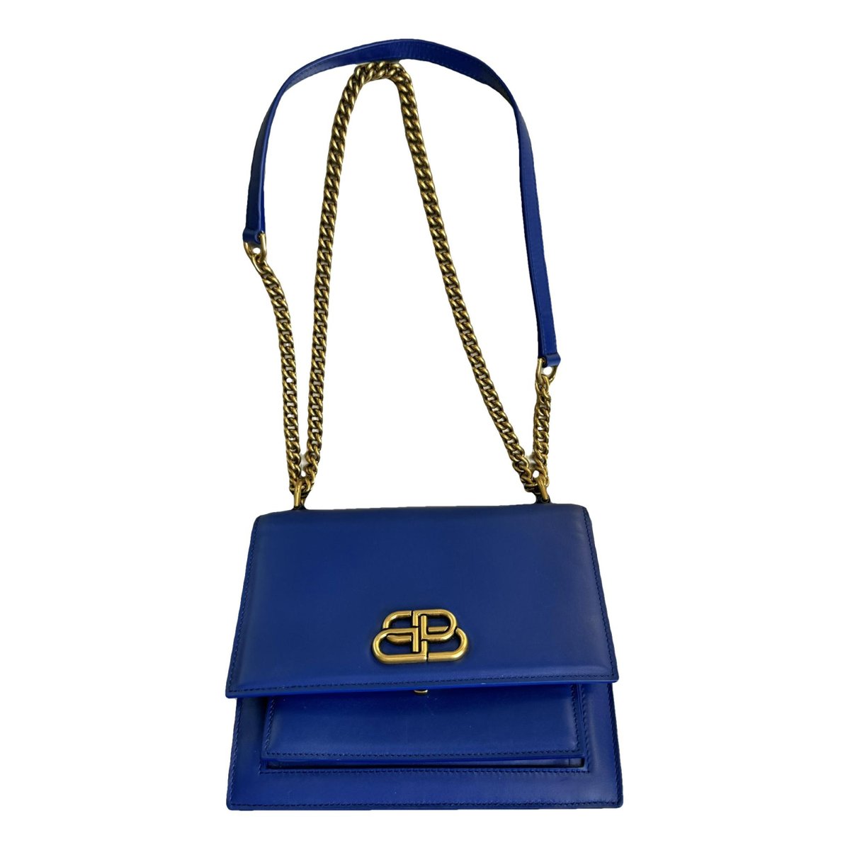 Sharp leather crossbody bag