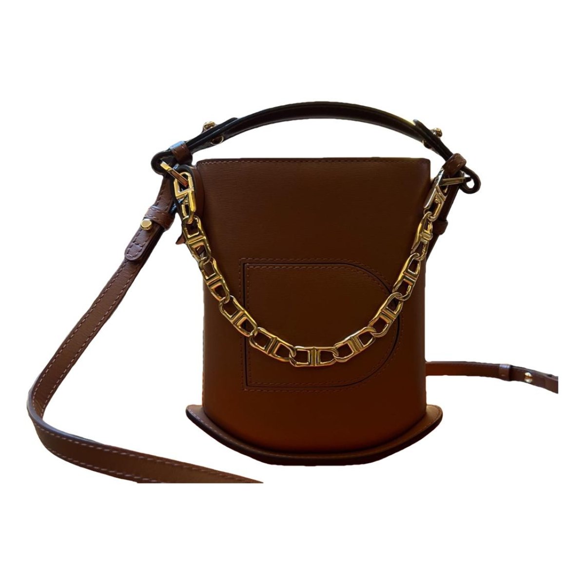 Pin leather handbag