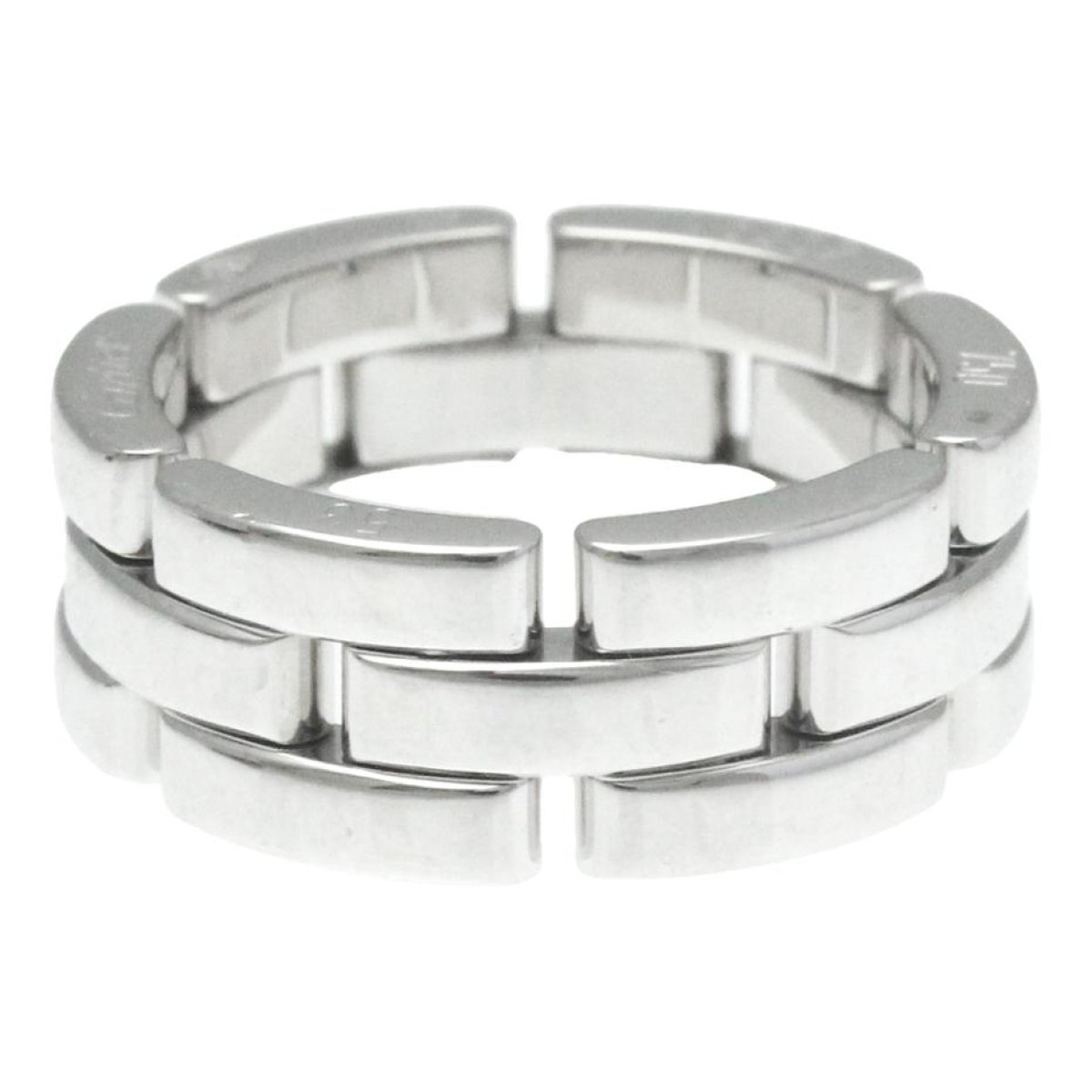 Panthère white gold ring