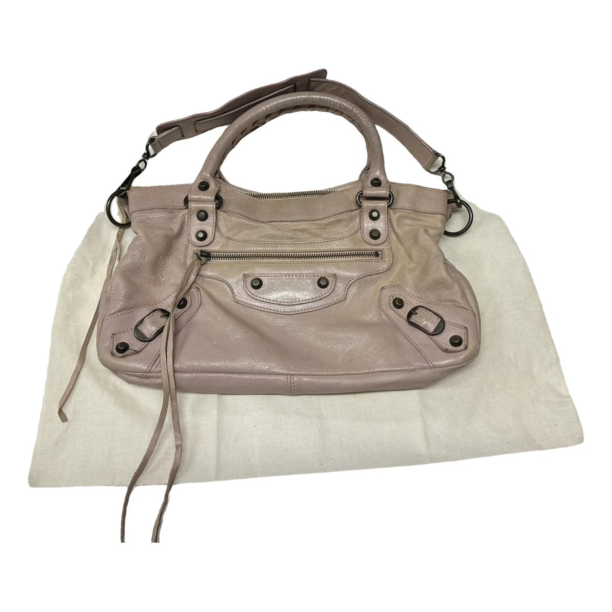 First leather handbag