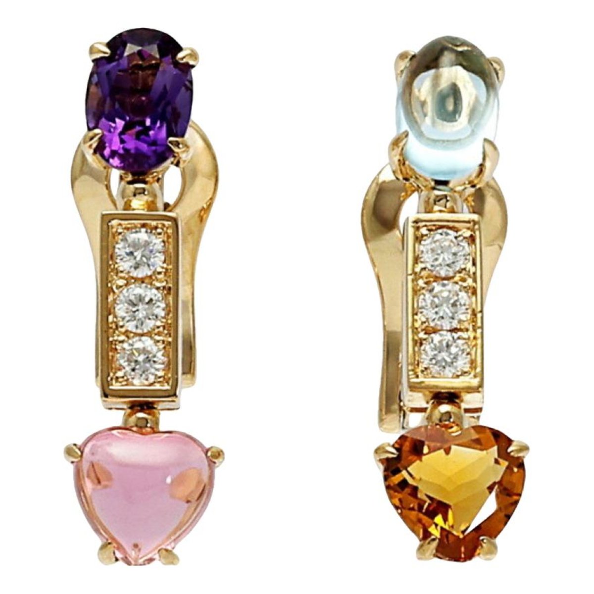 Allegra yellow gold earrings