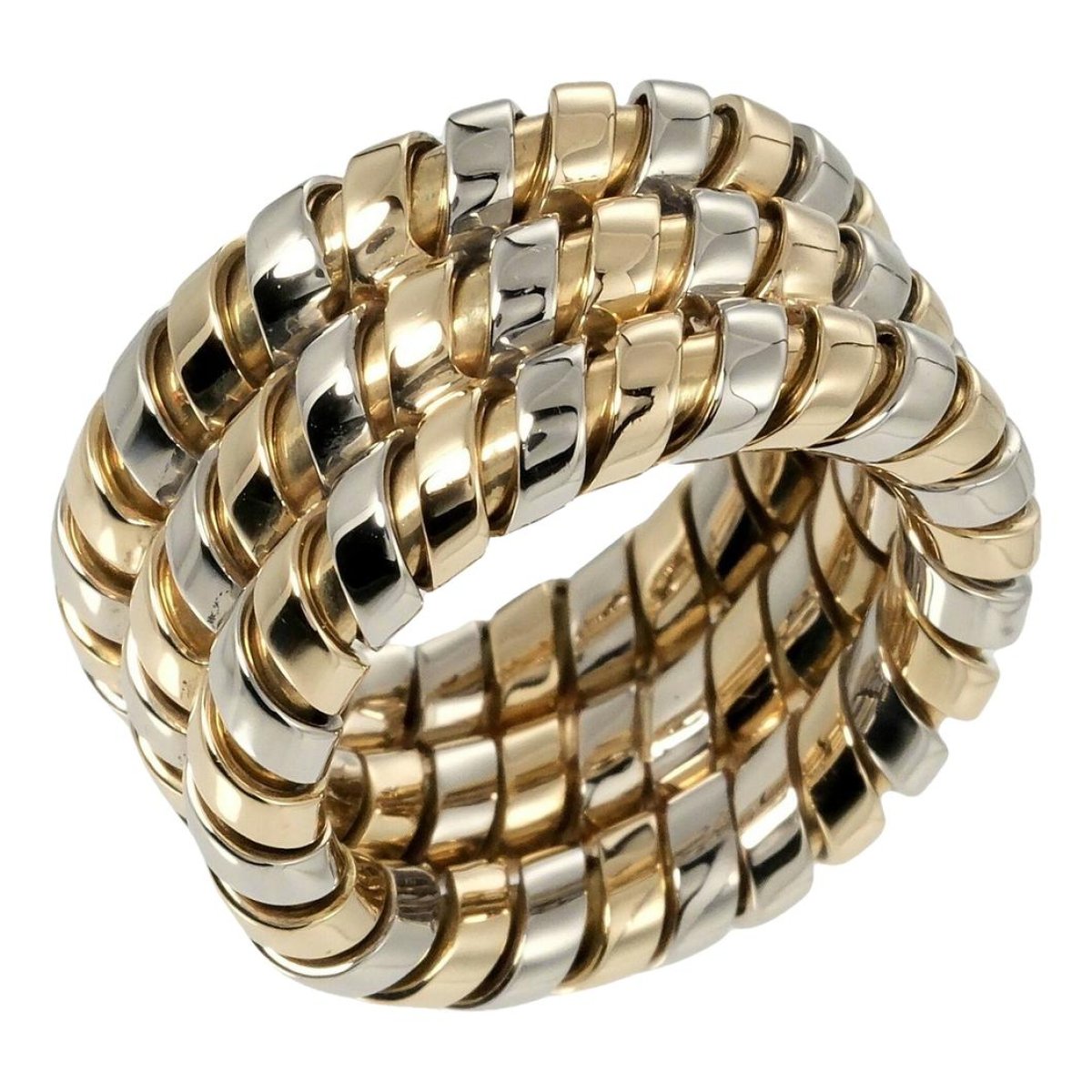 Tubogas white gold ring