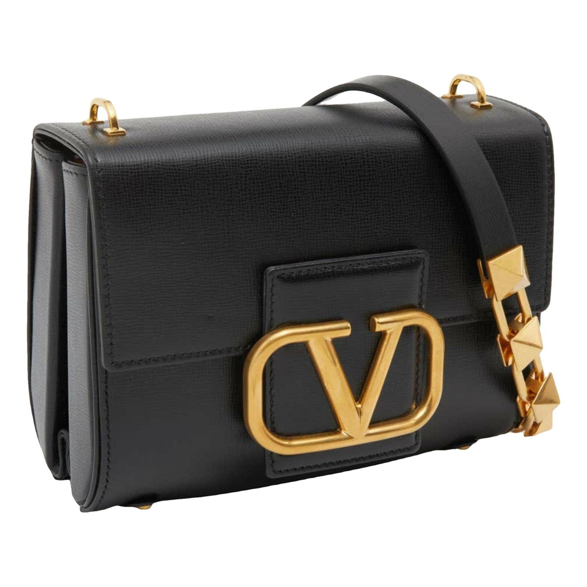 VLogo leather handbag