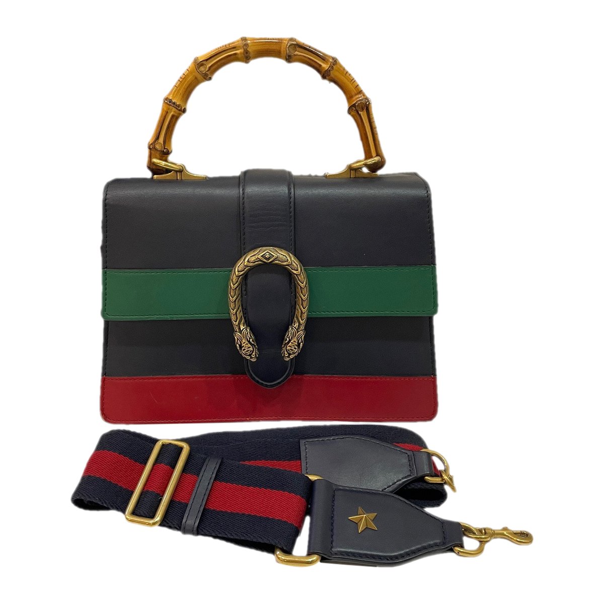 Dionysus Bamboo leather handbag