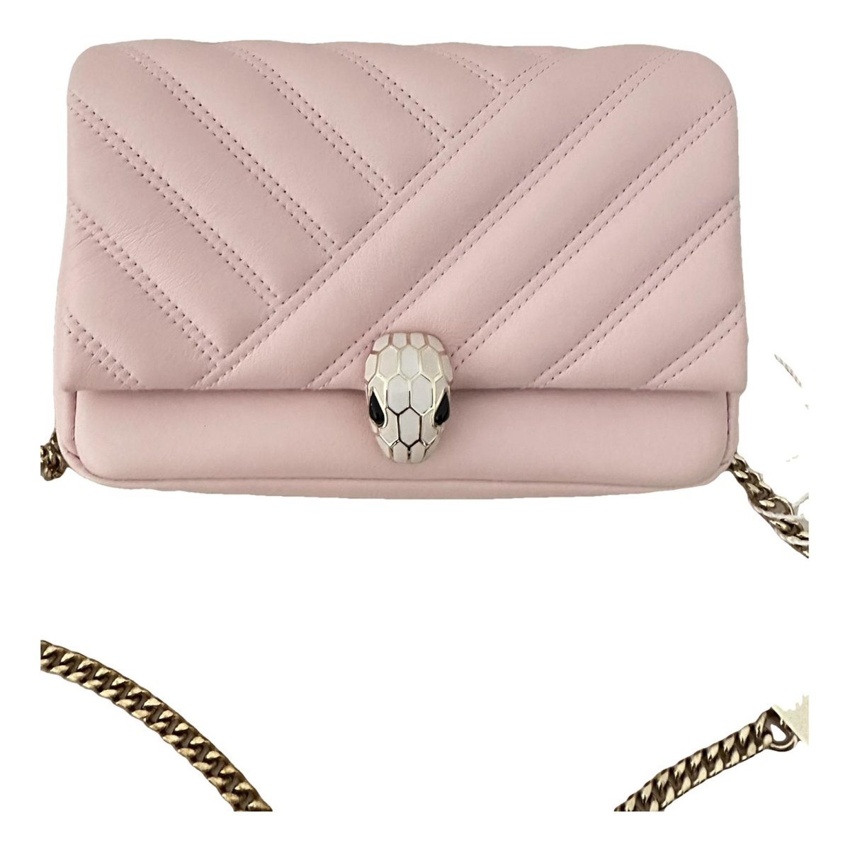 Serpenti leather handbag