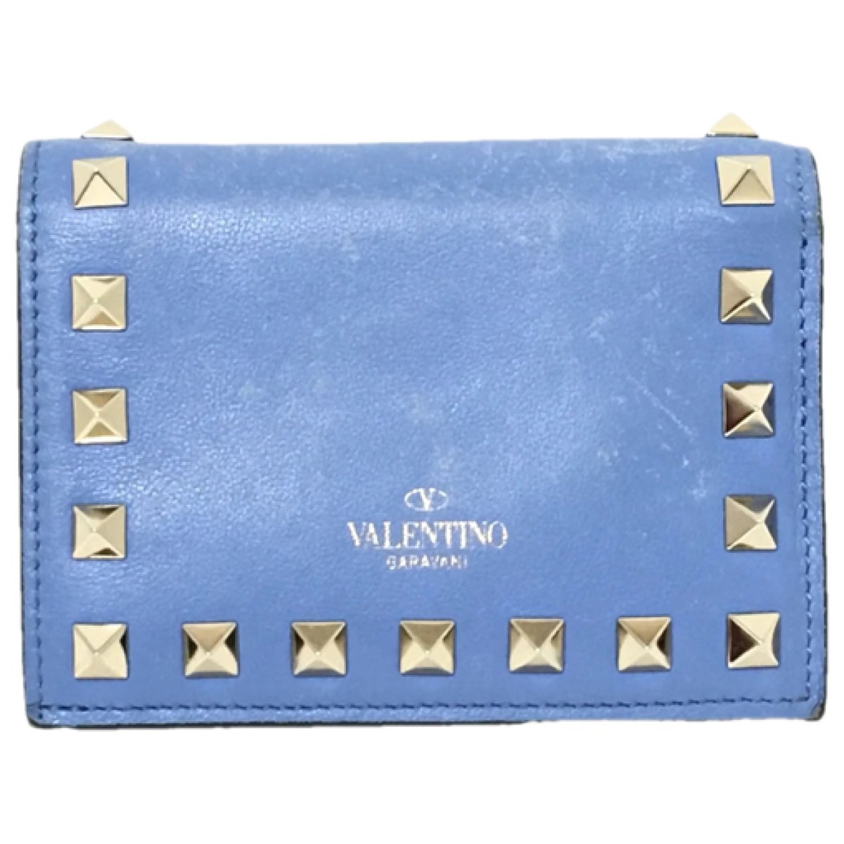 Rockstud leather purse
