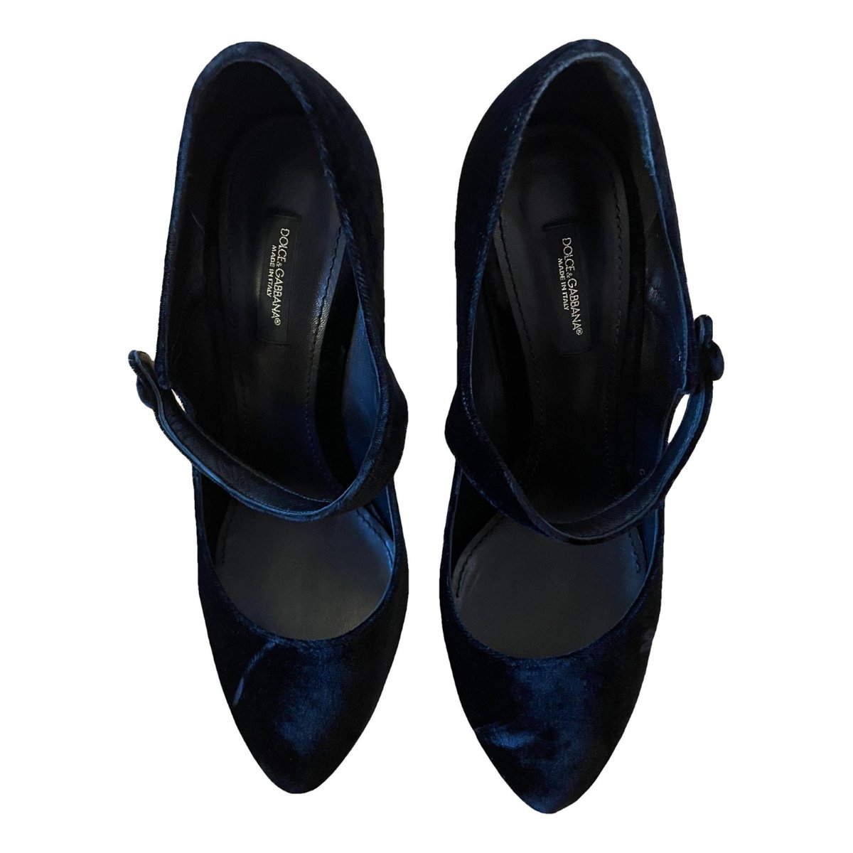 Mary Jane velvet heels