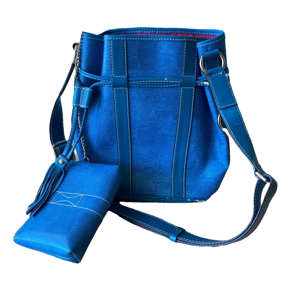 Nine leather clutch bag