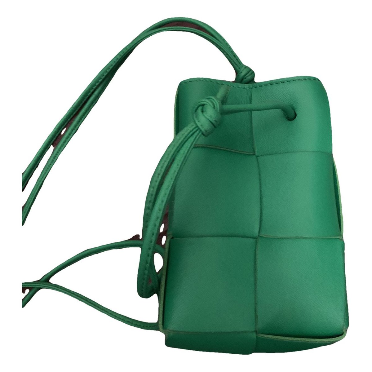 Cassette Bucket leather handbag