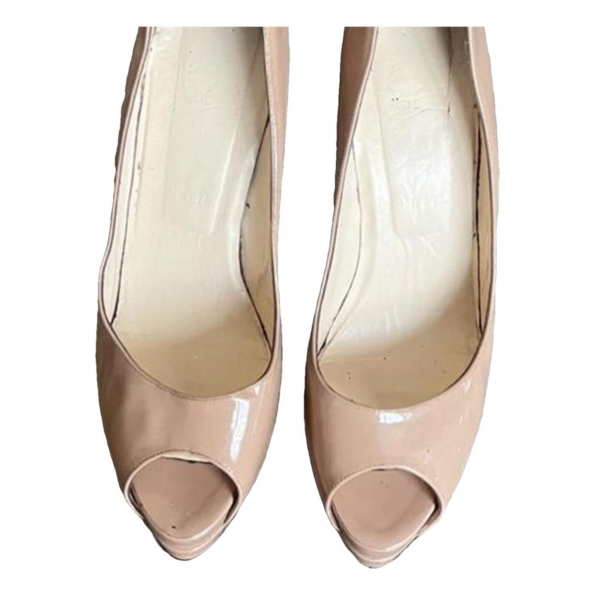 Lady Peep leather heels