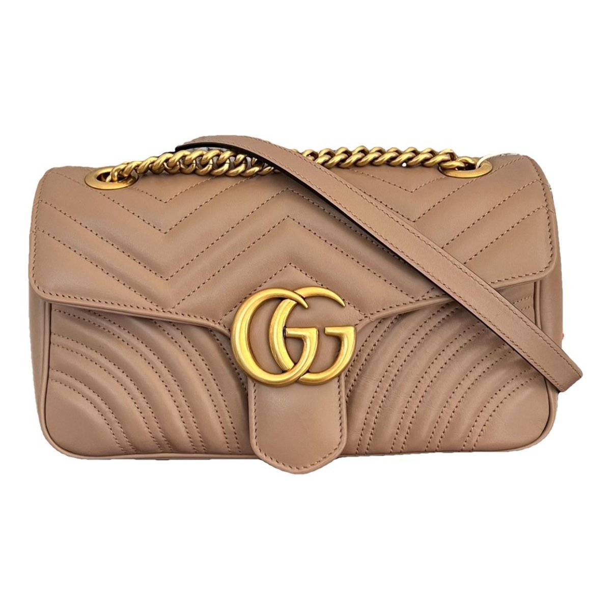 GG Marmont Flap leather crossbody bag