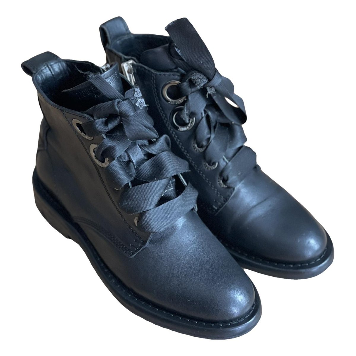 Laureen Roma leather biker boots