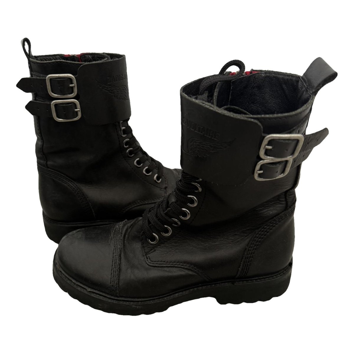 Joe leather biker boots